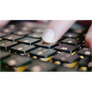 CHERRY MXU-270 Keyboard - Compact - Wired/Wireless Connectivity - USB 2.0 Type A Interface - RGB LED - English (US) - Blac