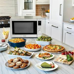 Panasonic NN-CD88QSEPG Microwave Oven - Stainless Steel - 34 L Capacity - Microwave, Baking, Convection, Frying - 7 Power 