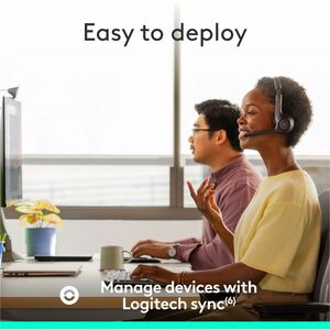 Auriculares Logitech Zone 305 Inalámbrico Sobre la cabeza Estéreo - Negro - Certificación Microsoft Teams - Binaural - Sup