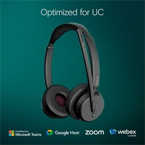 EPOS IMPACT Wireless Over-the-head, On-ear Stereo Headset - Black - Microsoft Teams Certification - Binaural - Supra-aural
