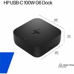 HP G6 9 Anschluss(e) USB-Typ C Docking Station für Desktop-PC, Notebook, Monitor, Workstation, Mobile Workstation - Ladefu