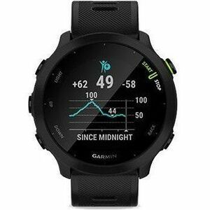 Garmin Forerunner 55 Smartwatch - 42 mm Case Height - 42 mm Case Width - Nero Colore della struttura - Silicone Band Mater