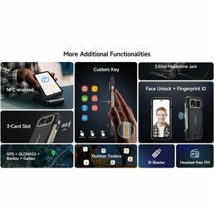 Ulefone Armor 27T Pro 256 GB Rugged Smartphone - 17.2 cm (6.8") LCD Full HD Plus 1080 x 2460 - Octa-core (Cortex A76Dual-c