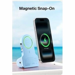 Belkin Stage PowerGrip CTA006 Charging Camera Grip/Power Bank - Ice Blue - USB - Battery - Portable