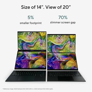 Asus ZenBook Duo UX8407 UX8407AA-SN079W 35.6 cm (14") Touchscreen Detachable Copilot+ PC 2 in 1 Notebook - 3K - 144 Hz - I