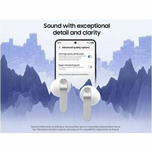 Samsung Galaxy Buds4 SM-R540 True Wireless Earbud Stereo Earset - White - Bixby, Gemini - Binaural - In-ear - Bluetooth
