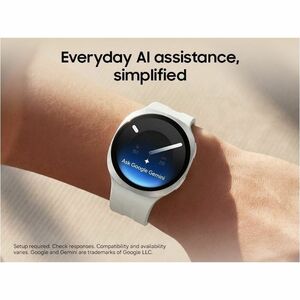 Samsung Galaxy Watch9 SM-L345F Smart Watch - 42.70 mm Case Height - 40.40 mm Case Width - Cream Body Color - Cream Band Co