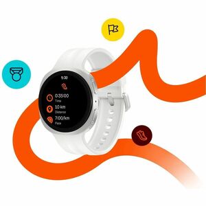 Samsung Galaxy Watch9 SM-L340 Smart Watch - 42.70 mm Case Height - 40.40 mm Case Width - Cream Body Color - Cream Band Col