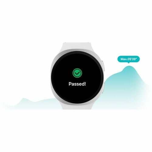 Samsung Galaxy Watch8 SM-L330 Smart Watch - 46 mm Case Height - 43.70 mm Case Width - Silver Case Color - White Band Color