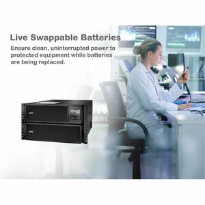 APC Smart-UPS On-Line, 10kVA/10kW, Rackmount 6U, 208V, 4x L6-20R+2x L6-30R NEMA outlets, Network Card+SmartSlot, Extended 