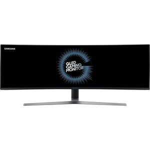 Samsung C49HG90DMU Curved Screen LCD Monitor - 32:9 - Matte Black - 124.2 cm (48.9") Viewable - Quantum Dot LED Backlight 