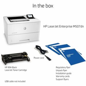 Imprimante laser Bureau HP LaserJet Enterprise M507 M507dn - Monochrome - Impression 45 ppm Mono - 1200 x 1200 dpi - Recto