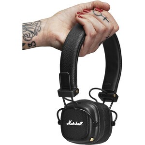 Marshall Major III Com fios/sem fios Headset, Na orelha Estéreo Fone de ouvido - Preto - Binaural - Circum-auditivo - 1000