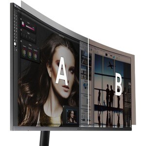 Samsung C34H890WGN 34" WQHD Curved Screen LCD Monitor - 21:9 - Silver - TAA Compliant - 34" (863.60 mm) Class - Vertical A