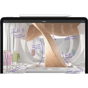 Apple iPad Pro (3rd Generation) Tablet - 27,9 cm (11 Zoll) - M1 Octa-Core - 8 GB RAM - 256 GB - iPadOS 14 - Grau - Apple M