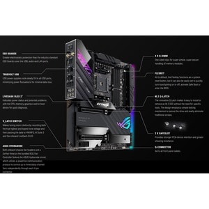 Asus ROG Crosshair VIII Extreme Desktop Motherboard - AMD X570 Chipset - Socket AM4 - Extended ATX - Ryzen 7, Ryzen 7 PRO,