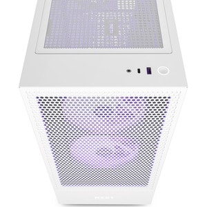 NZXT H5 Flow Computer Case - ATX Motherboard Supported - Mid-tower - Galvanized Cold Rolled Steel (SGCC), Tempered Glass -