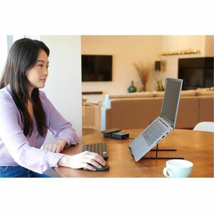 Kensington Collapsible Aluminum Laptop Riser - Up to 16" Screen Support - 11.02 lb Load Capacity - 5.83" Height - Desktop 