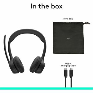 Logitech Zone 305 for Business, Wireless Bluetooth Headset With Microphone, Native Bluetooth, for Microsoft Teams, Black -