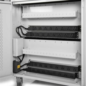 Rocstor Volt Charging Cart - 3 Shelf - Push Handle Handle - 4 Casters - 5" Caster Size - Steel - 30" Width x 25.10" Depth 