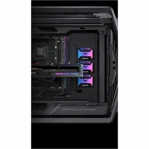 ROG Hyperion GR701 BTF Edition E-ATX computer case motherboard hidden connectors design support 420 mm dual radiator suppo