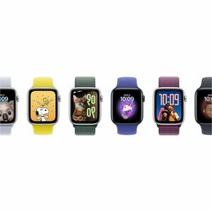 Apple Watch SE Smartwatch - 44 mm Case Height - 38 mm Case Width - Silber Case Color - Aluminium Case Material - Wireless 