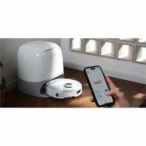 Robot Vacuum Cleaner Roborock Qrevo Curv senza filo - Bianco - 66 W Motore - 325 mL Capacità polvere - 80 mL Capacità serb