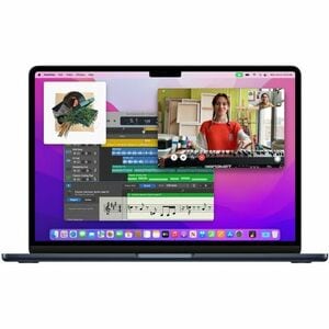 Apple MacBook Air MC7X4HN/A 34.54 cm (13.60") Notebook - Apple M2 - 16 GB - 256 GB SSD - English (US) Keyboard - Midnight 