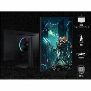 Samsung S27G70D - Monitor gaming 27"" Flat ,144 Hz, Ideale per Console con Piattaforma Smart, UHD 3840x2160, Speaker integ
