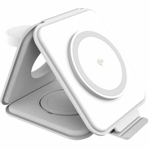 j5create JUPW3215W-N Induction Charger - White - 1 - For iPhone, Qi-enabled Device - Qi2 Certified, Magnetic, Fast Chargin