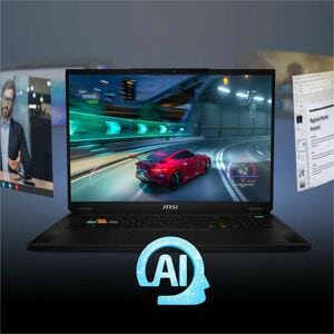 MSI Stealth A18 AI+ Stealth A18 AI+ A3XWJG-006US 18" Copilot+ PC Gaming Notebook - UHD+ - 120 Hz - AMD Ryzen AI 9 HX 370 -