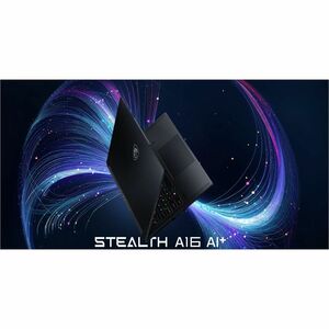 MSI Stealth A16 AI+ Stealth A16 AI+ A3XWIG-076US 16" Copilot+ PC Gaming Notebook - QHD+ - 240 Hz - AMD Ryzen AI 9 HX 370 -