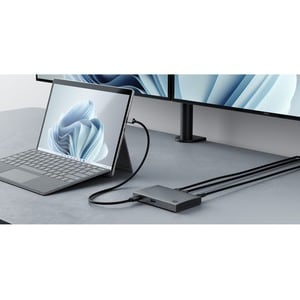 Alogic BLAZE Thunderbolt 4 Docking Station für Notebook, Desktop-PC, Festplatte, Monitor - Grau, Schwarz - 2 Unterstützte 