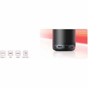 Nebula Capsule 3 LED Projector - Portable - Black - Front - 1080p - Outdoor, Entertainment