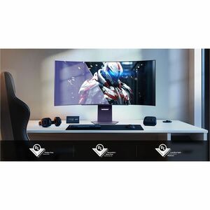 LG UltraGear 45GX90SA-B 45 Zoll Class UW-QHD Gekrümmter Bildschirm Gaming-OLED-Monitor - 21:9 Format - Schwarz - 113 cm (4