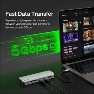 Belkin Connect USB-C 6-in-1 Multiport Hub - for Notebook, Desktop PC, Tablet PC, Smartphone, Monitor - Memory Card Reader 