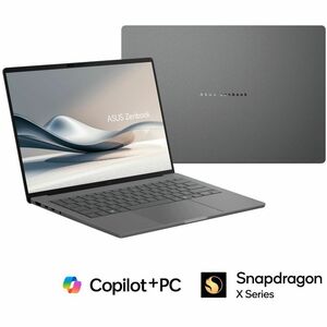 Asus Zenbook A14 UX3407 UX3407QA-QD420W 35.6 cm (14") Clamshell Copilot+ PC Notebook - WUXGA - Qualcomm Snapdragon X X1-26