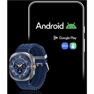 Samsung Galaxy Watch Ultra SM-L705F Smart Watch - 47.40 mm Case Height - 47.10 mm Case Width - Titanium, Blue Body Color -