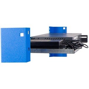Innovation 1U Rack-mountable Rack Shelf for Switch - 289.56 mm Rack Width x 200.66 mm Rack Depth - Black Powder Coat - TAA