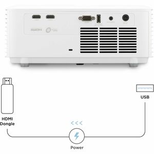 Proyector Láser Montable en techo, Montaje en pared, Montable sobre el suelo ViewSonic LS740W - 1280 x 800 - Frontal, De T