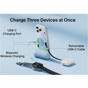 Belkin Stage PowerGrip CTA006 Charging Camera Grip/Power Bank - Ice Blue - USB - Battery - Portable