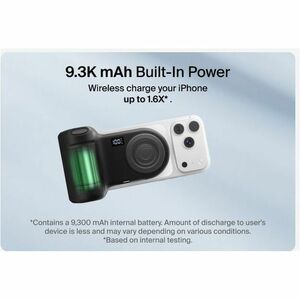 Belkin Stage PowerGrip CTA006 Lade-Kameragriff/Powerbank - Dunkelgrau - USB - Batterie - Tragbar