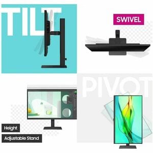 Samsung ViewFinity S6 WQHD LED Monitor - 16:9 - Black - In-plane Switching (IPS) Technology - LED Backlight - 2560 x 1440 