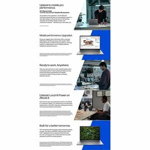 ZBook 8 G2a Ryzen AI 7 PRO 450 14IN Touch screen WUXGA (1920x1200) RAM 32GB (2x16GB) DDR5-5600 1TB NVMe SSD Integrated Gra