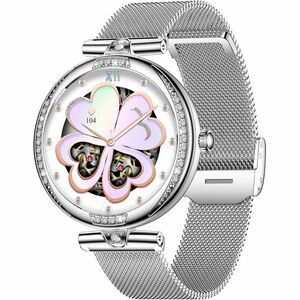 Carneo Seinna HR+ Smart Watch - 11.50 mm Case Thickness - 39.50 mm Case Width - Women - Silver, Rose Gold Body Color - Sil