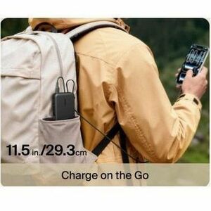 Belkin UltraCharge Power Bank - Black - For iPhone, iPad Air, iPad mini, iPad Pro - 10000 mAh - 45 W - USB Type-C Connecto