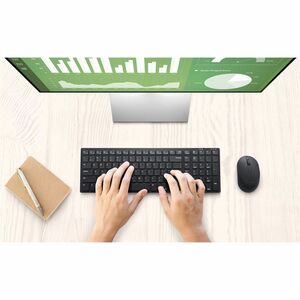 Dell KM555 Keyboard & Mouse - English (US) - USB Type A Plunger Wireless Bluetooth/RF 5.1 2.40 GHz Keyboard - Keyboard/Key