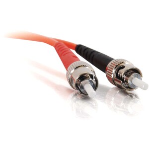 C2G 2m ST-ST 62.5/125 Duplex Multimode OM1 Fiber Cable - Orange - 6ft - 2m ST-ST 62.5/125 Duplex Multimode OM1 Fiber Cable