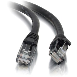 C2G 25ft Cat5e Ethernet Cable - Snagless Unshielded (UTP) - Black - Category 5e for Network Device - RJ-45 Male - RJ-45 Ma