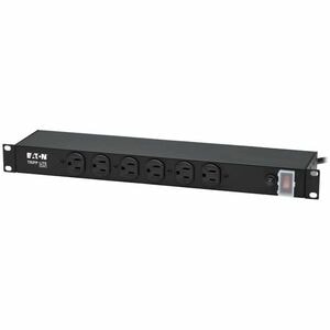 Eaton Tripp Lite Series 1U Rack-Mount Power Strip, 120V, 15A, 5-15P, 12 Outlets (6 Front-Facing, 6-Rear-Facing), 15 ft. (4